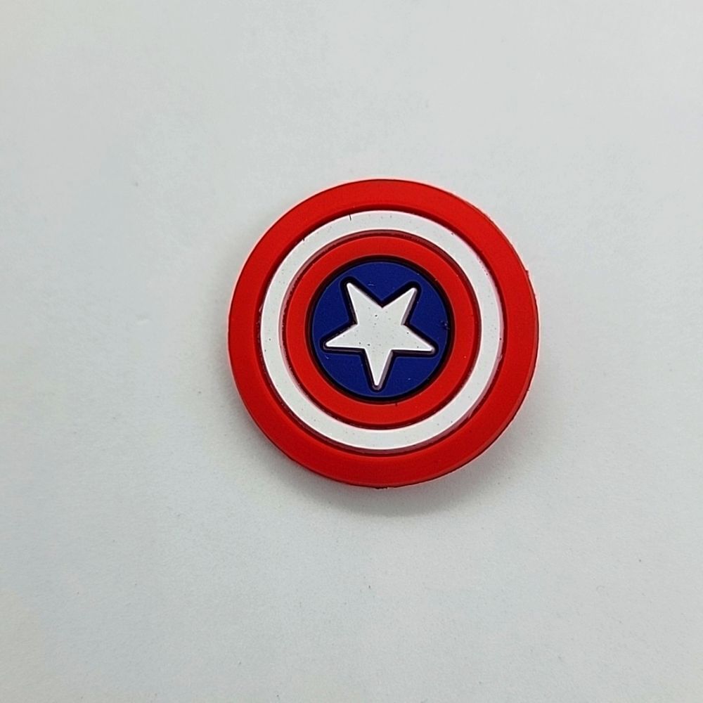 🎈5/$10🎈 PATCHES..CROC CHARMS.. Marvel.. Captain America..